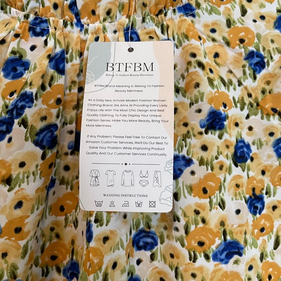 Womens retro Mock Neck Chiffon Lattern Puff Sleeve Floral shirt NWT - Picture 4 of 5